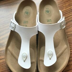 Papillio Women's White Gizeh Flex Platform Vegan Sandals